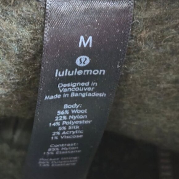 Lululemon Jacket Mens M Green Tundra Trek Wool Sherpa Fleece Gorpcore LM3BT0S - Picture 6 of 8
